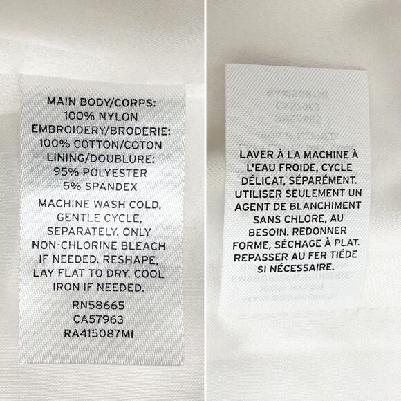 NWT Rachel Parcell Cream Embroidered Flounce Skirt Beige Swan Size Small NEW - Picture 15 of 16